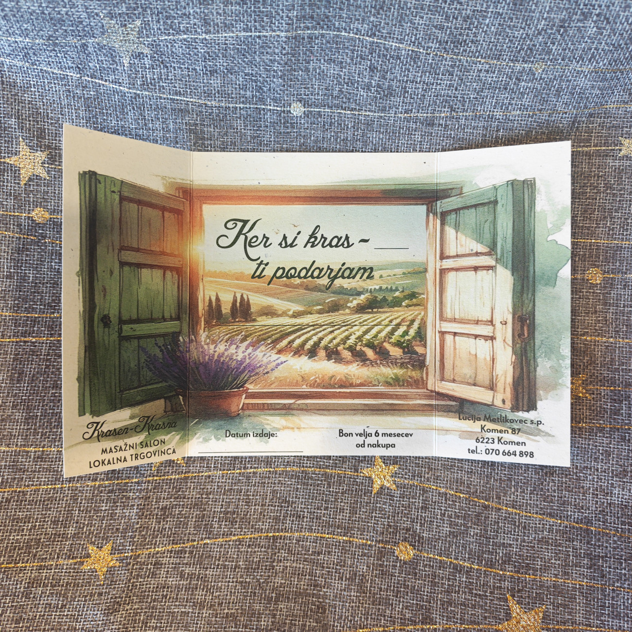 Darilni bon KrasenKrasna, TO_SORT, kupiti online