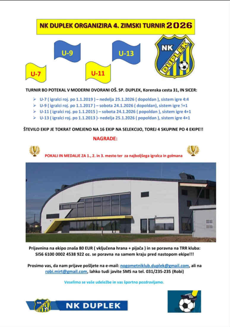 NK Duplek - zimski turnir | Šport | Spodnji Duplek | Dogodki | Slika #1