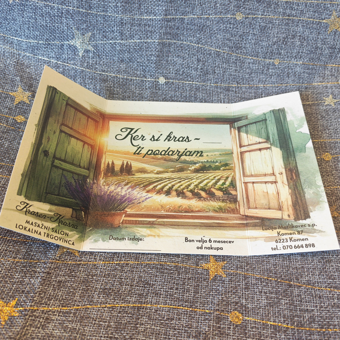 Darilni bon KrasenKrasna, TO_SORT, kupiti online