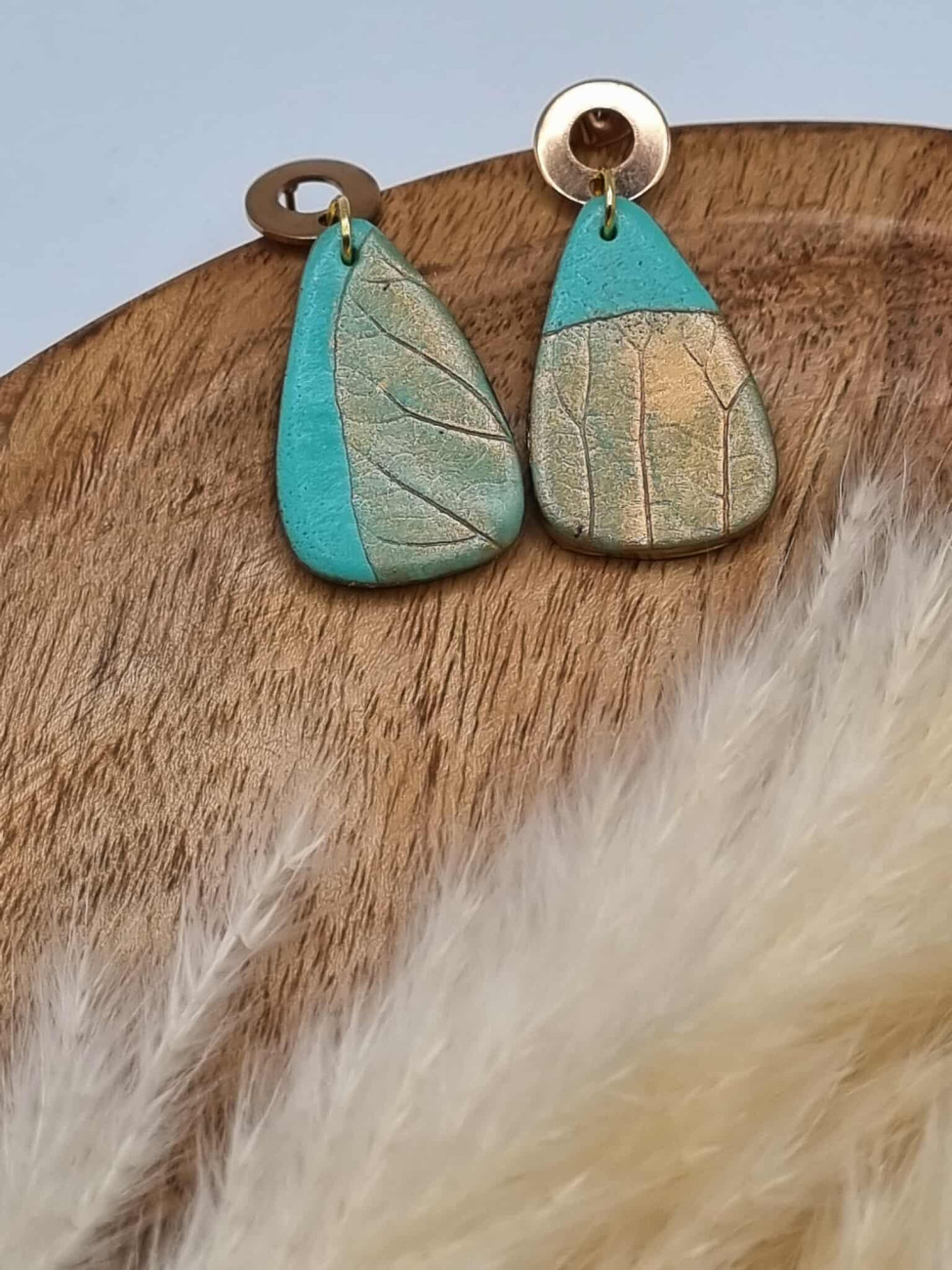 Uhani Zeleno zlat ruj-mala kapljica, Uhani, kupiti online