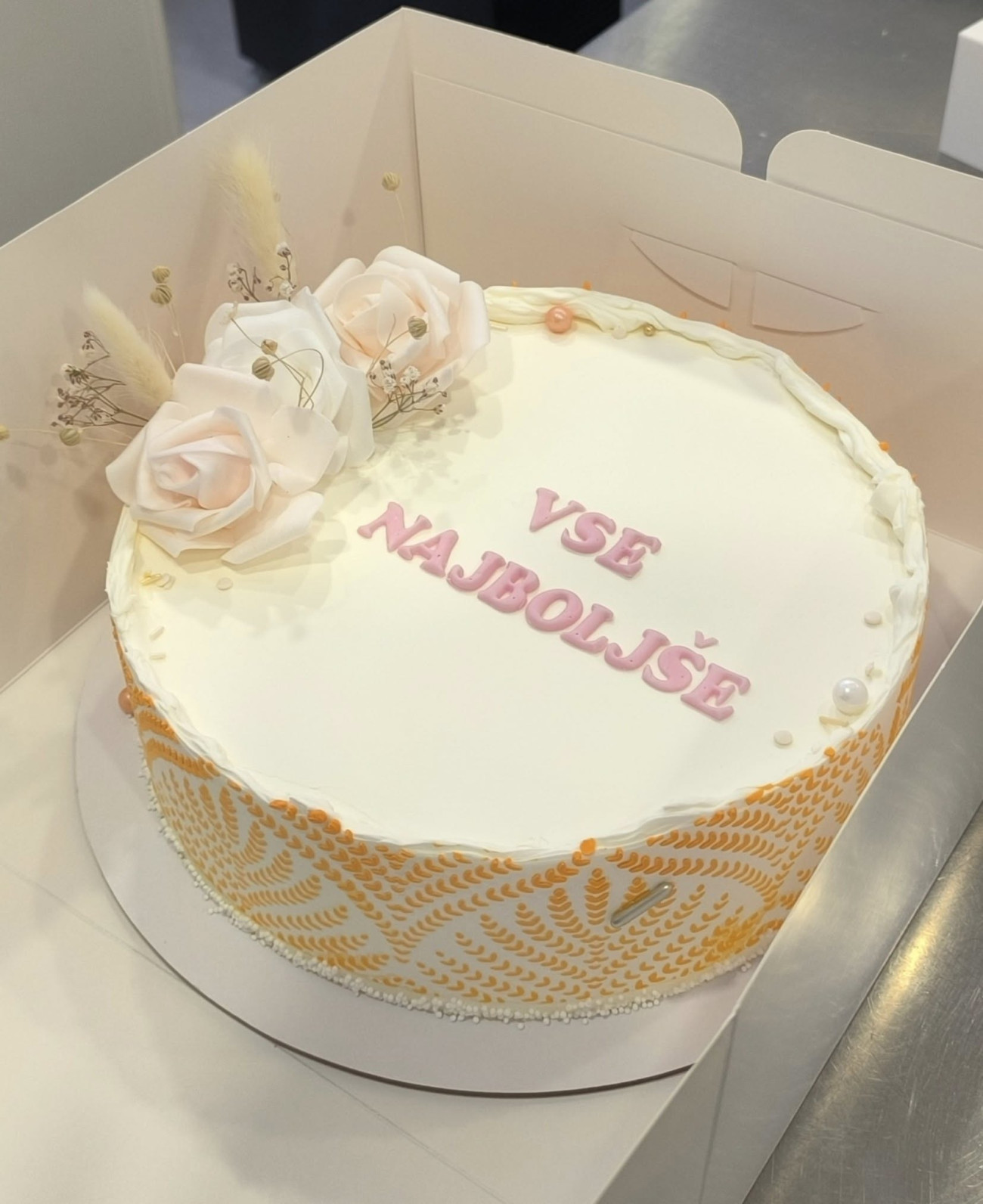 Torta Vse najboljše (bela), Rojstni dan, kupiti online