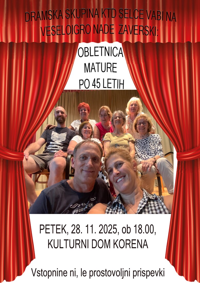 KD Selce, komedija: Годовщина mature po 45. letih | Театр | Zgornja Korena | События | Фото #1