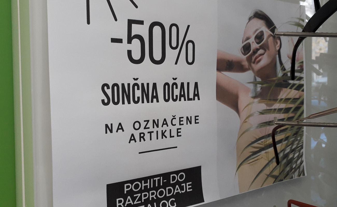 -50% na sončna očala | Sežana | Slovenia | Promotions | Image #1