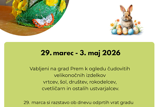 Velikonočna Ausstellung na gradu Prem |  Veranstaltungen